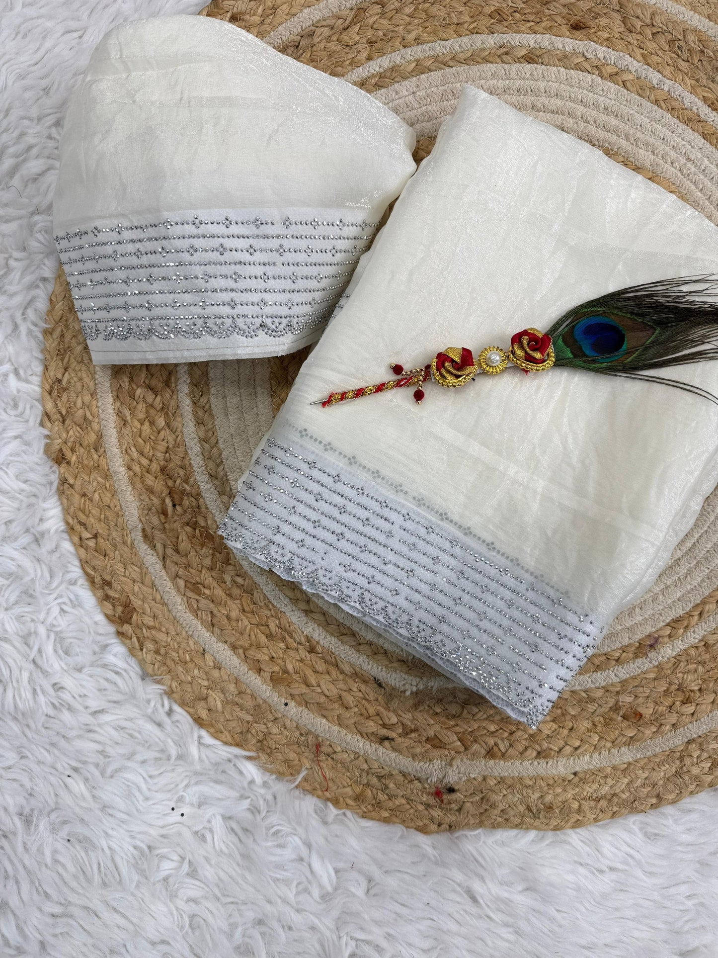 Space silk saree