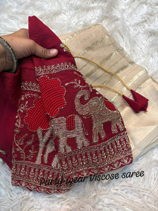 Viscose saree