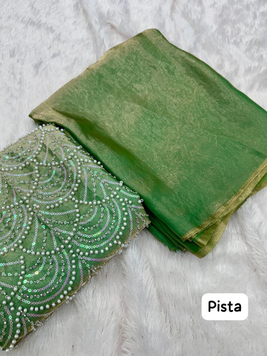 Space soft silk saree