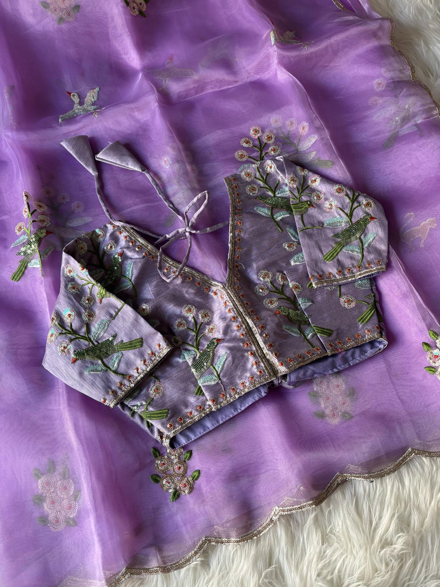 Pure soft organza saree