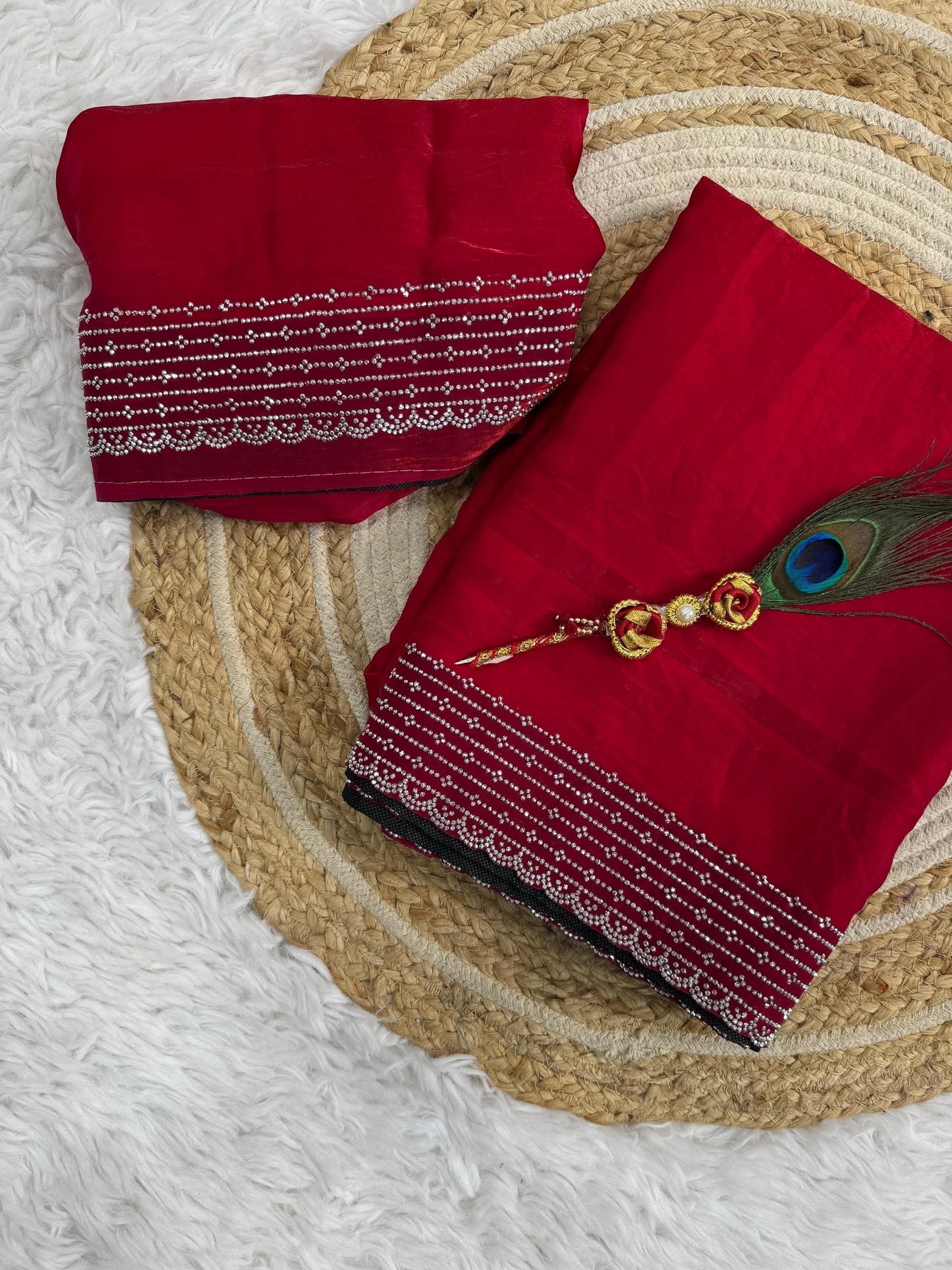 Space silk saree
