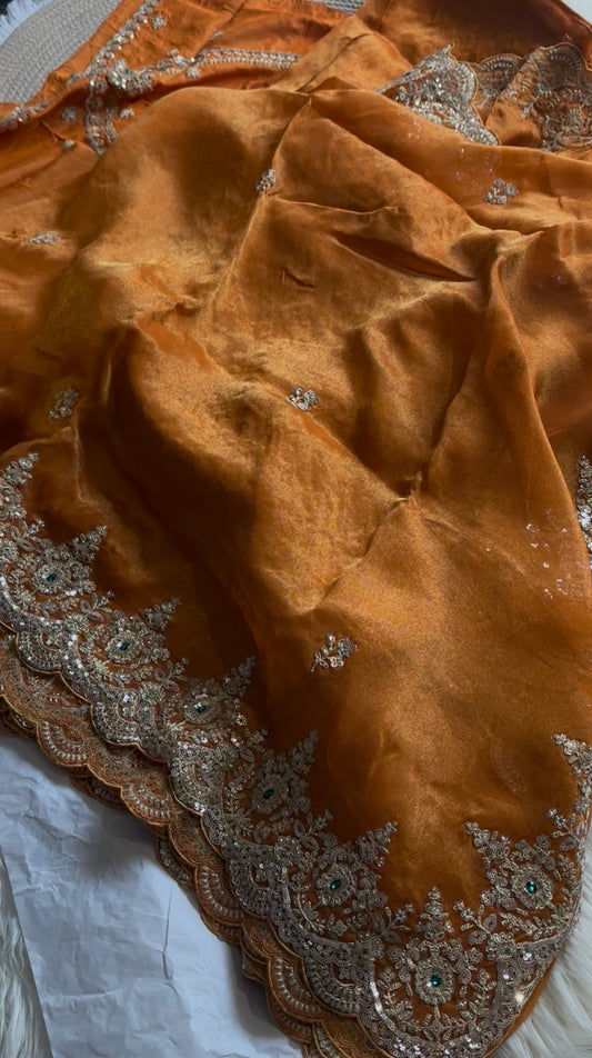 Premium Tissue organza saree