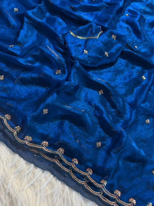 Space silk saree