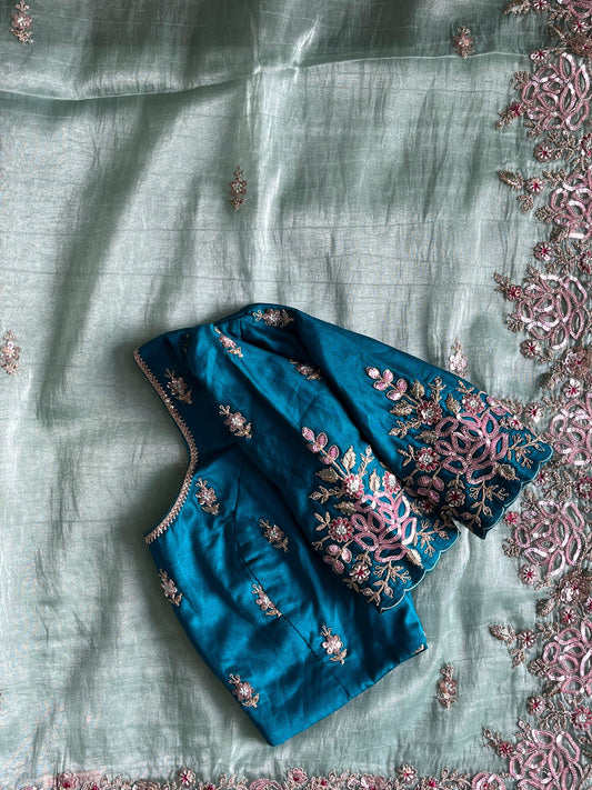 Pure banarasi tissue saree