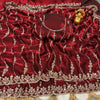 Space silk saree with sequence embroidery