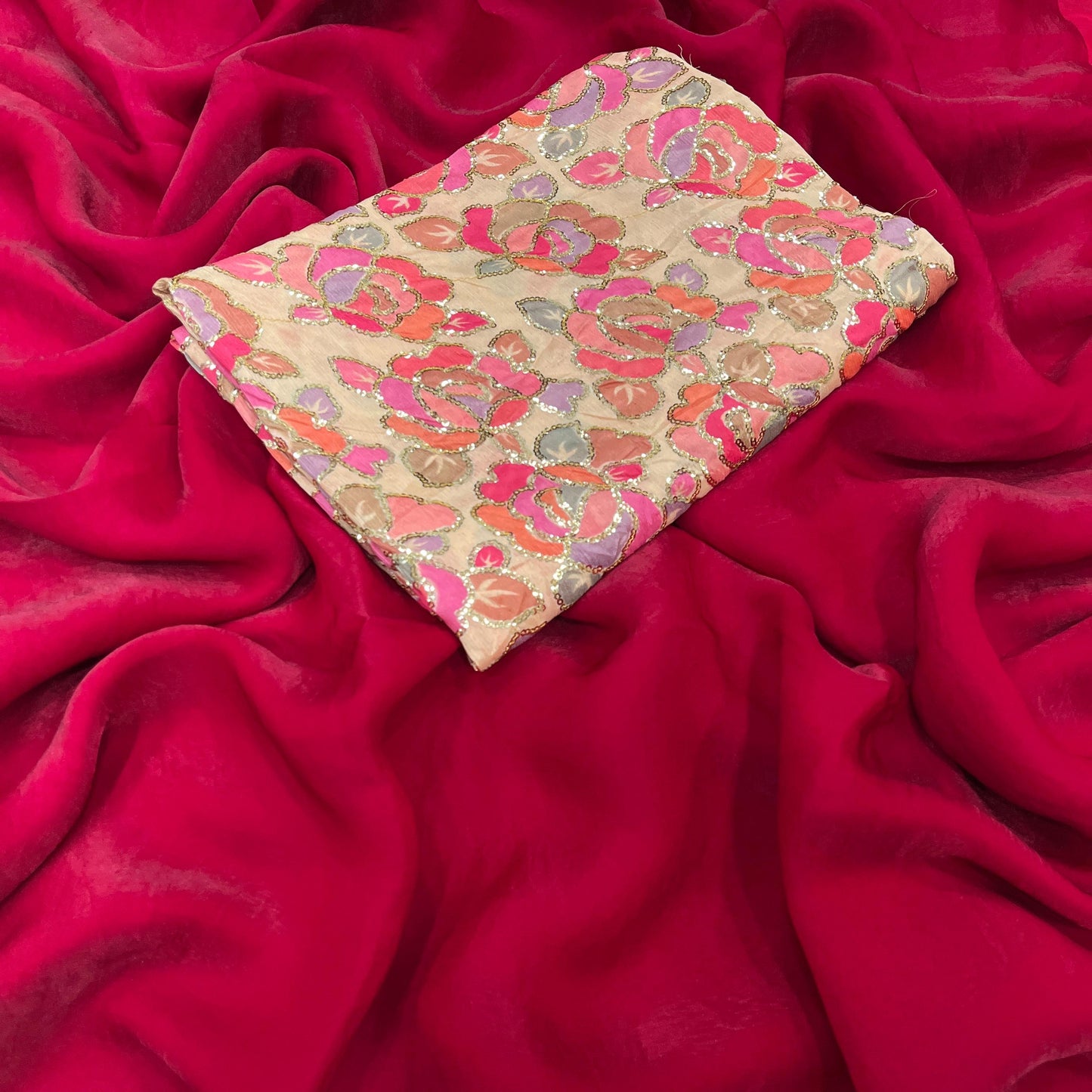 Space silk saree