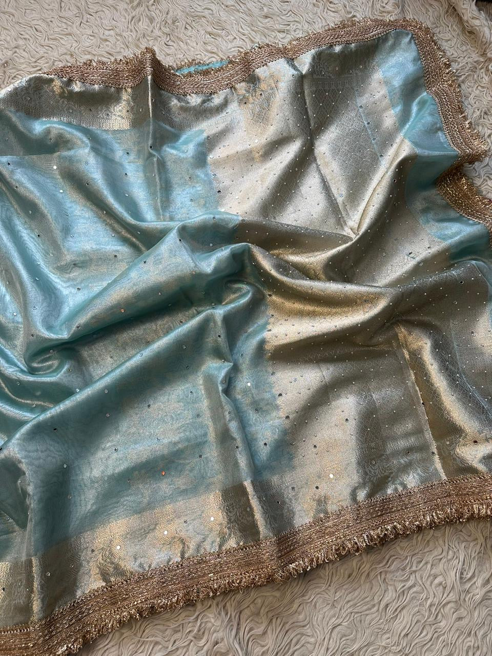 Banarasi maharani tissue in daimond avtar saree