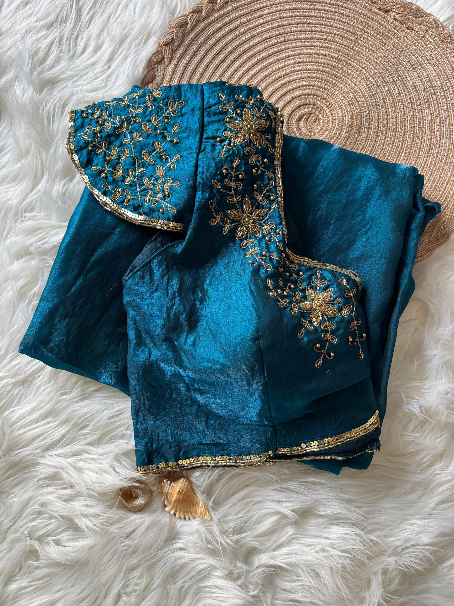 Space silk saree