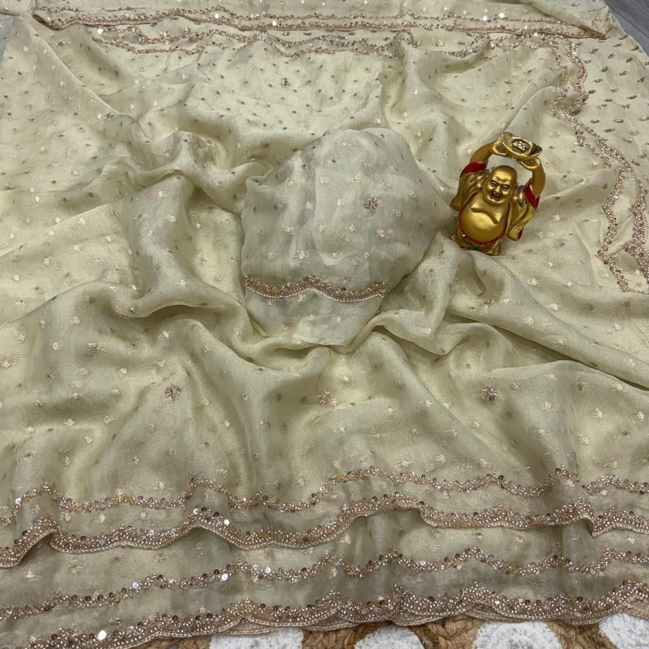 Space silk saree