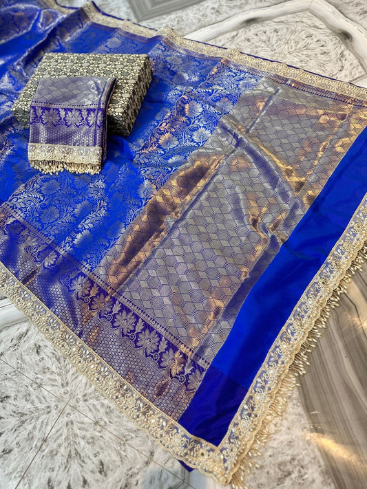 Banarasi katan silk saree