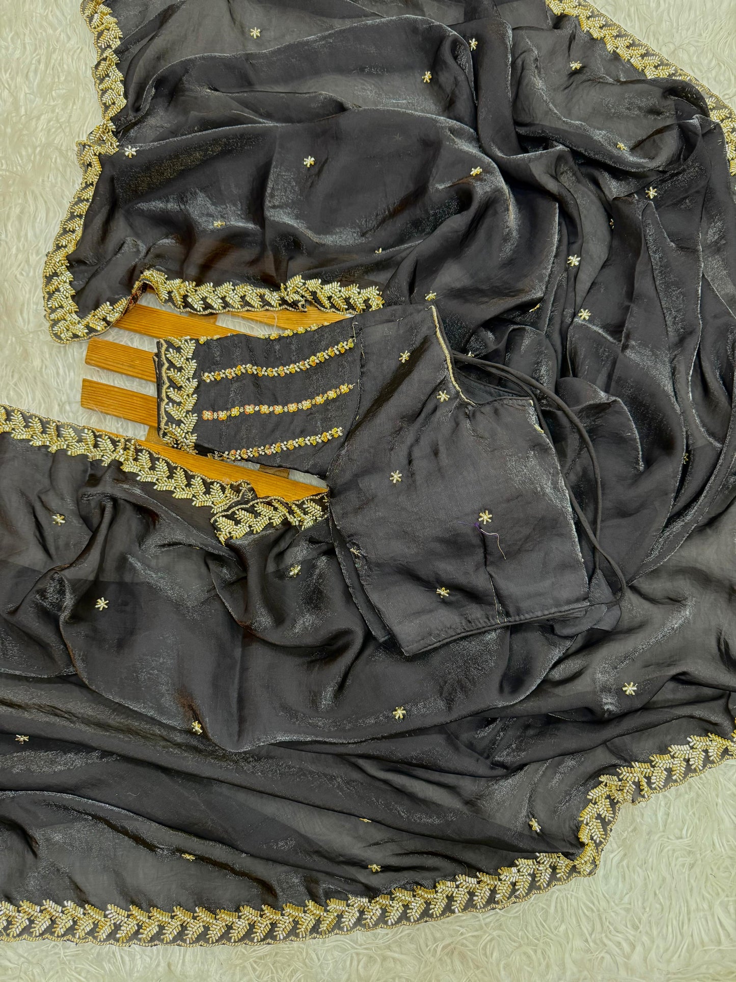 Space silk saree
