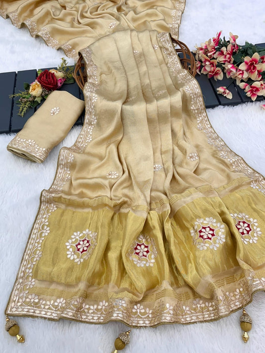 Bandhej Saree(Gala Pallu)