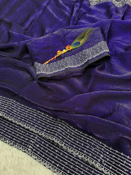 Space silk saree
