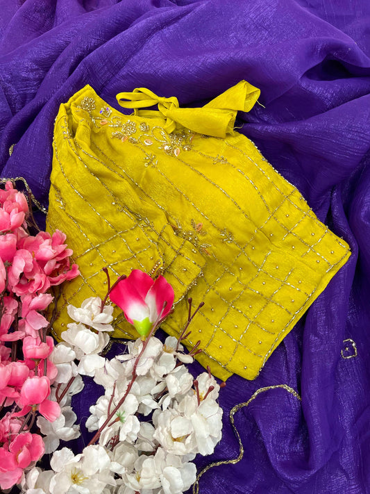 Pure soft crunchy silk saree