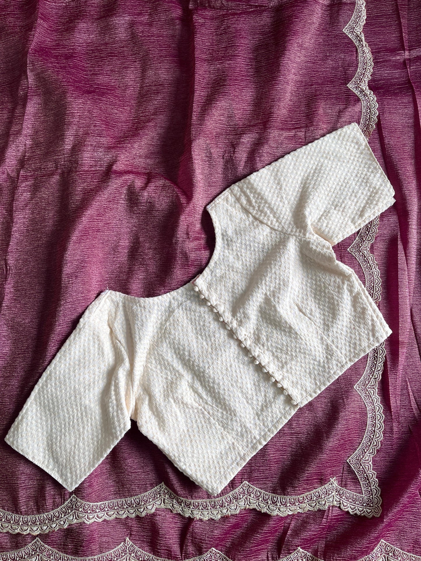 Crunchy crush saree