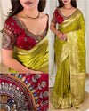 Banarasi satin silk saree