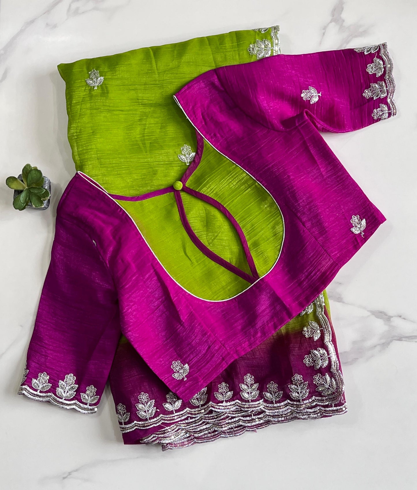 Crunchy silk saree
