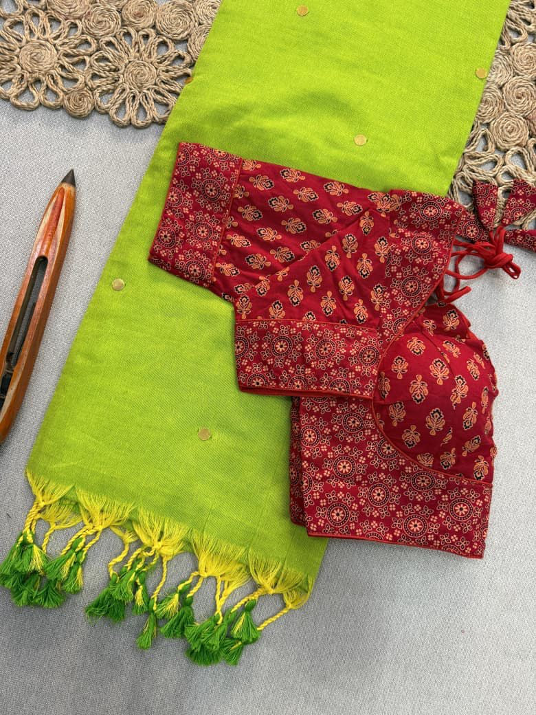 KHADI COTTON With Gini Work