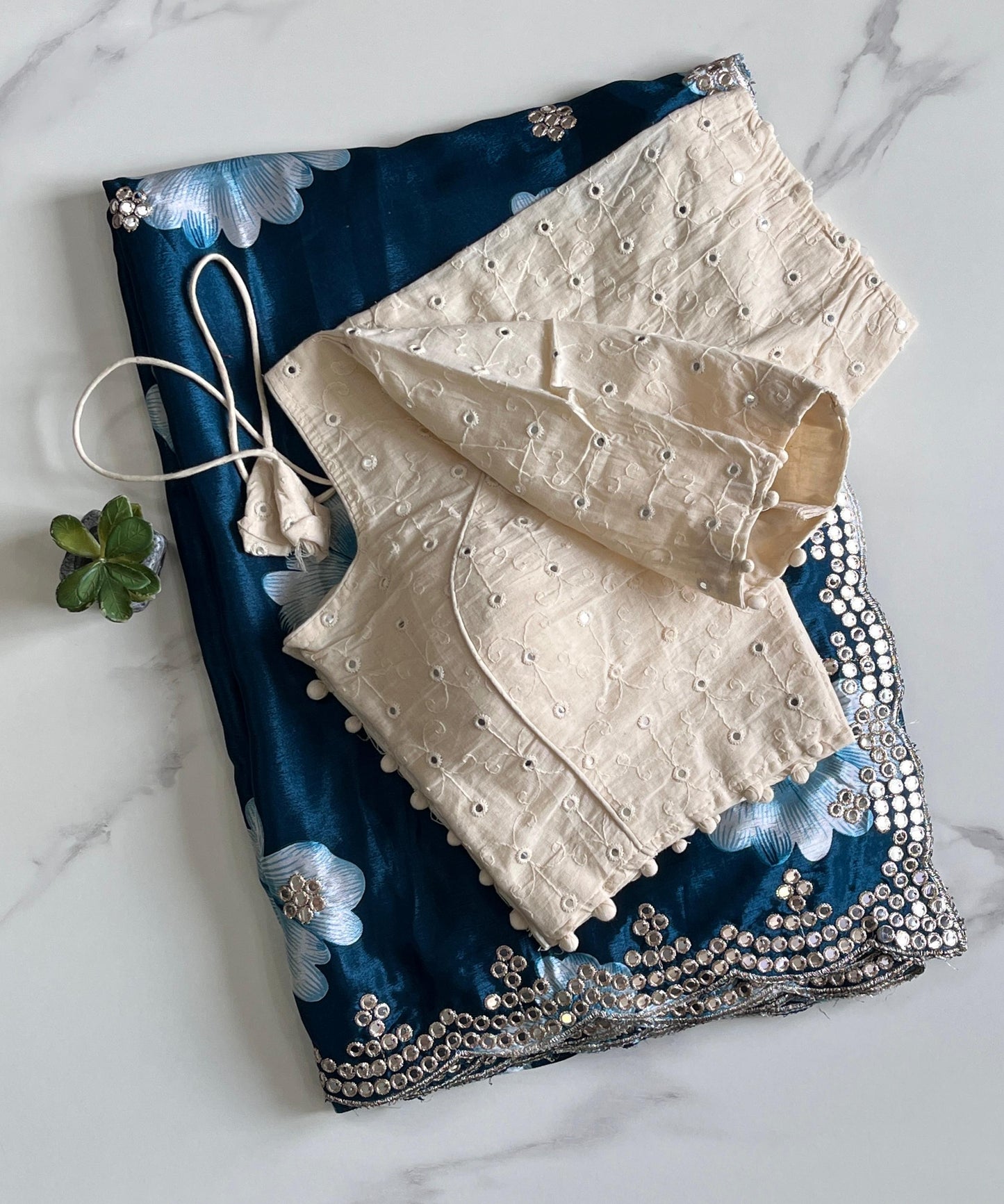 Pure chinnon saree