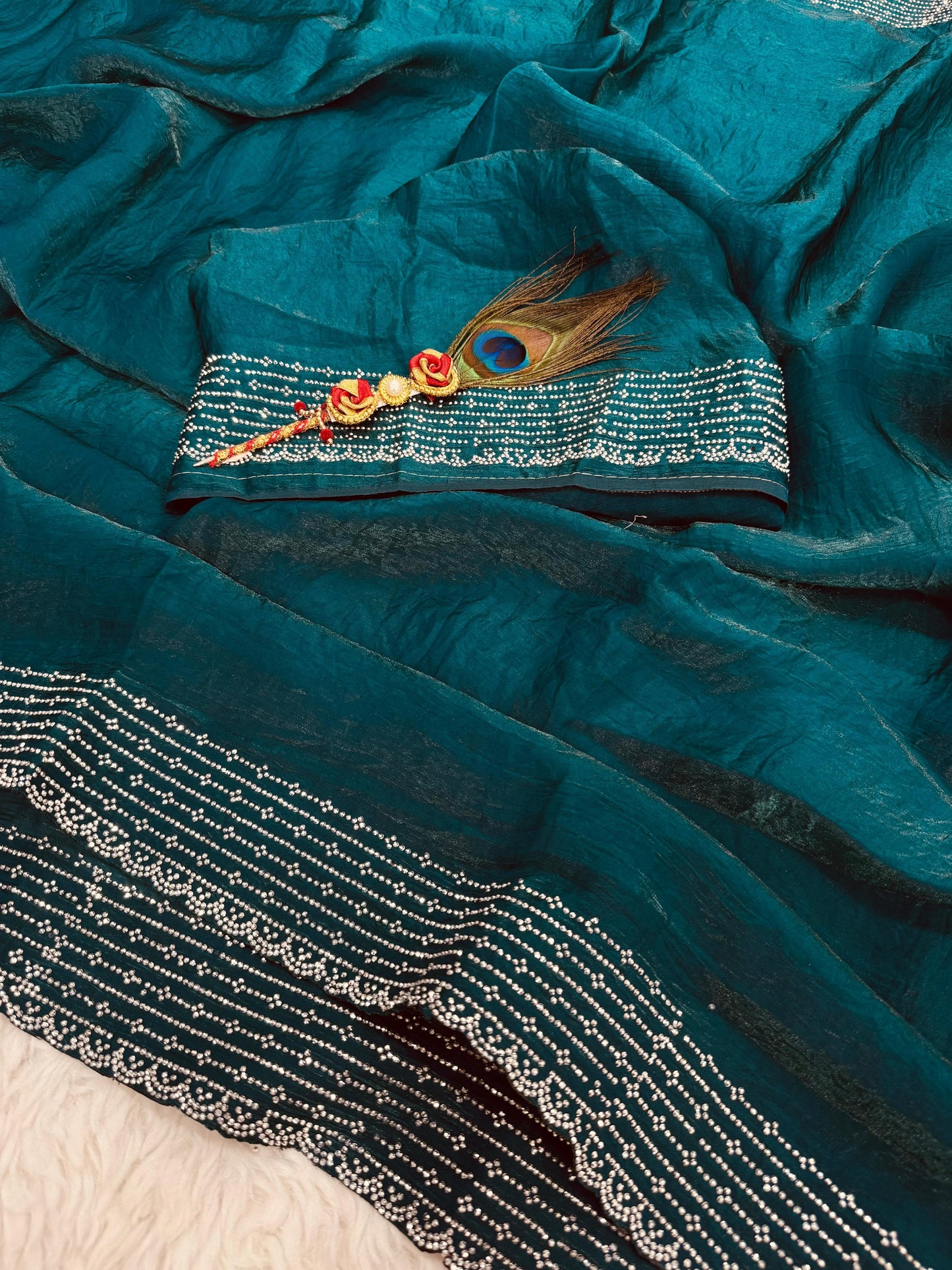 Space silk saree