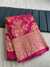 Soft khadi Georgette Silk Saree