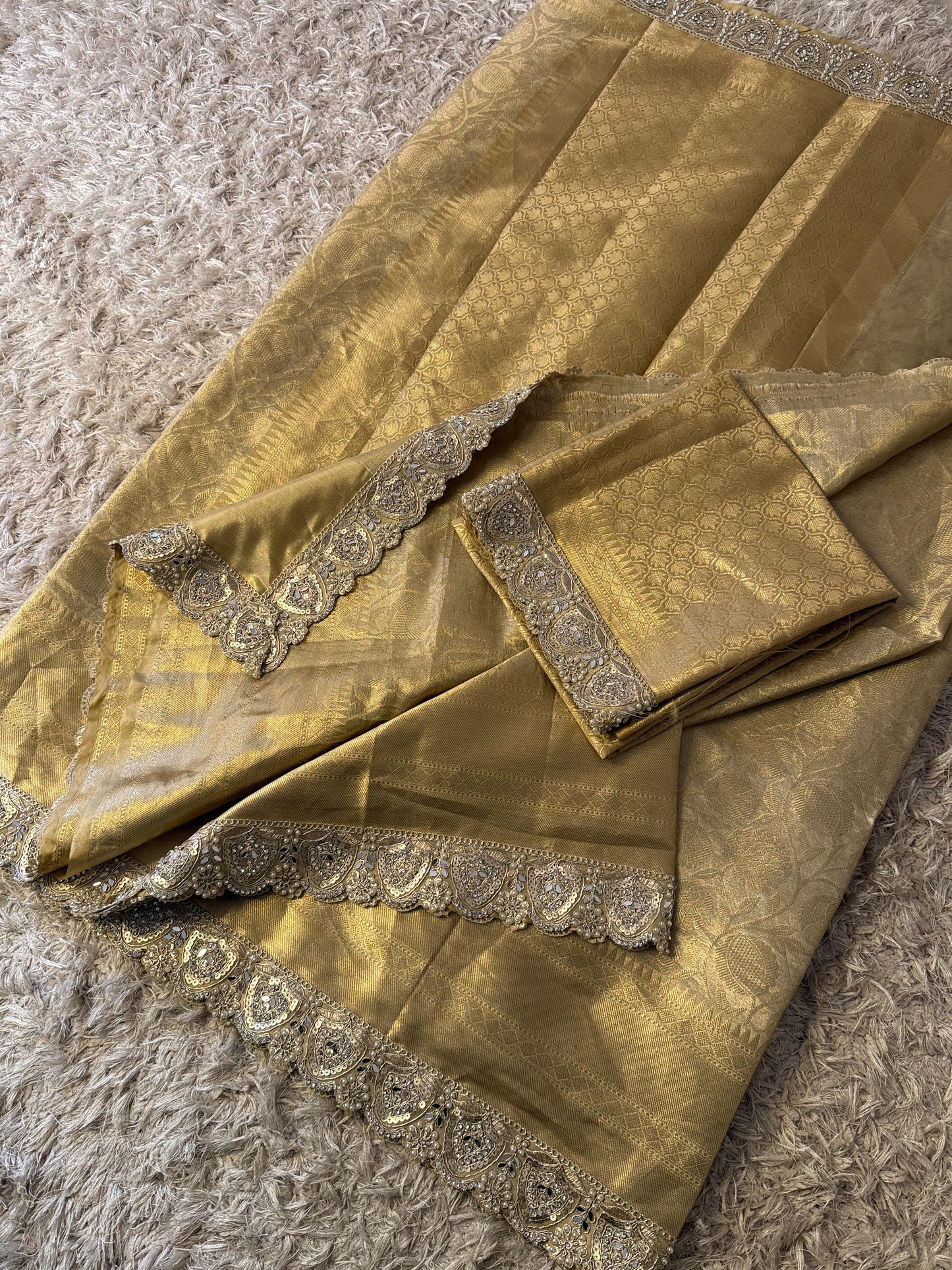 Premium Kanjivaram Katan Tissue Silk Saree