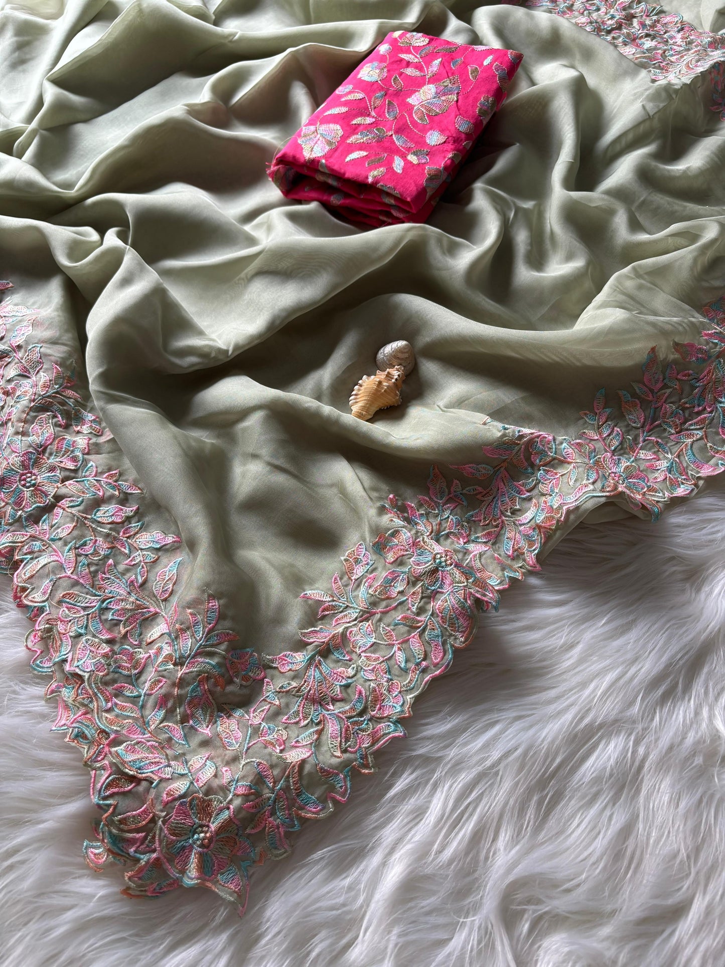 Tabby silk saree
