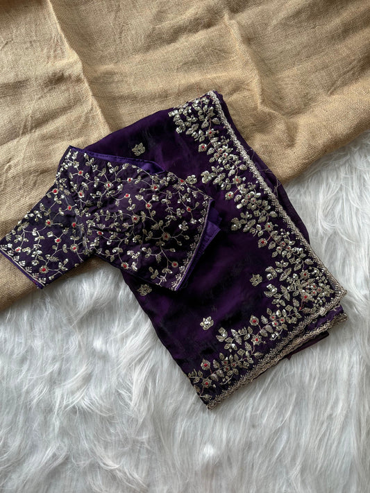 Satin silk saree