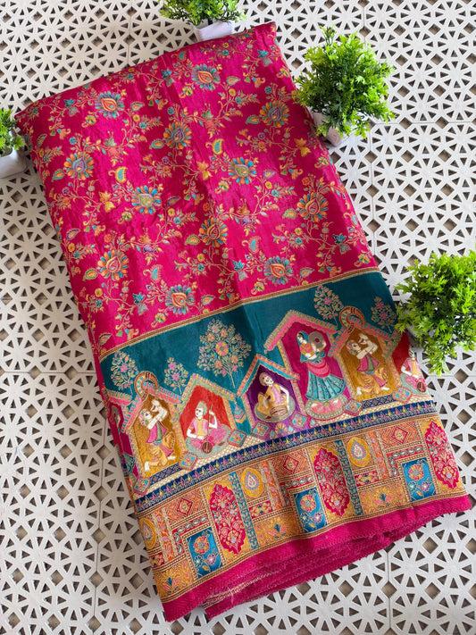 Pure viscose silk saree