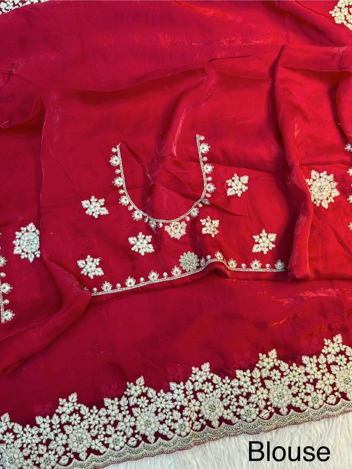 Space Silk Fabric Saree