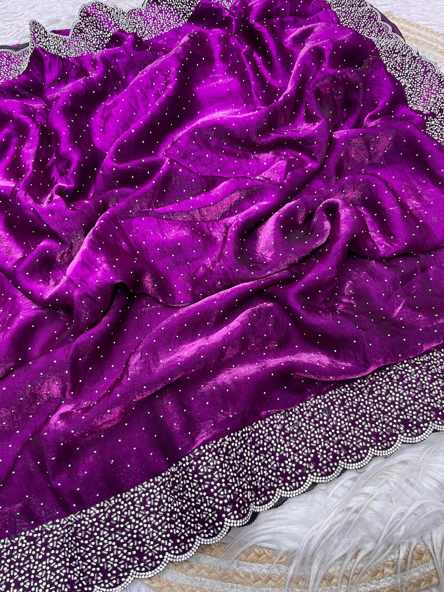 Space silk saree