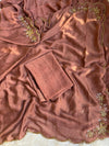 Soft rangoli crush saree fabric