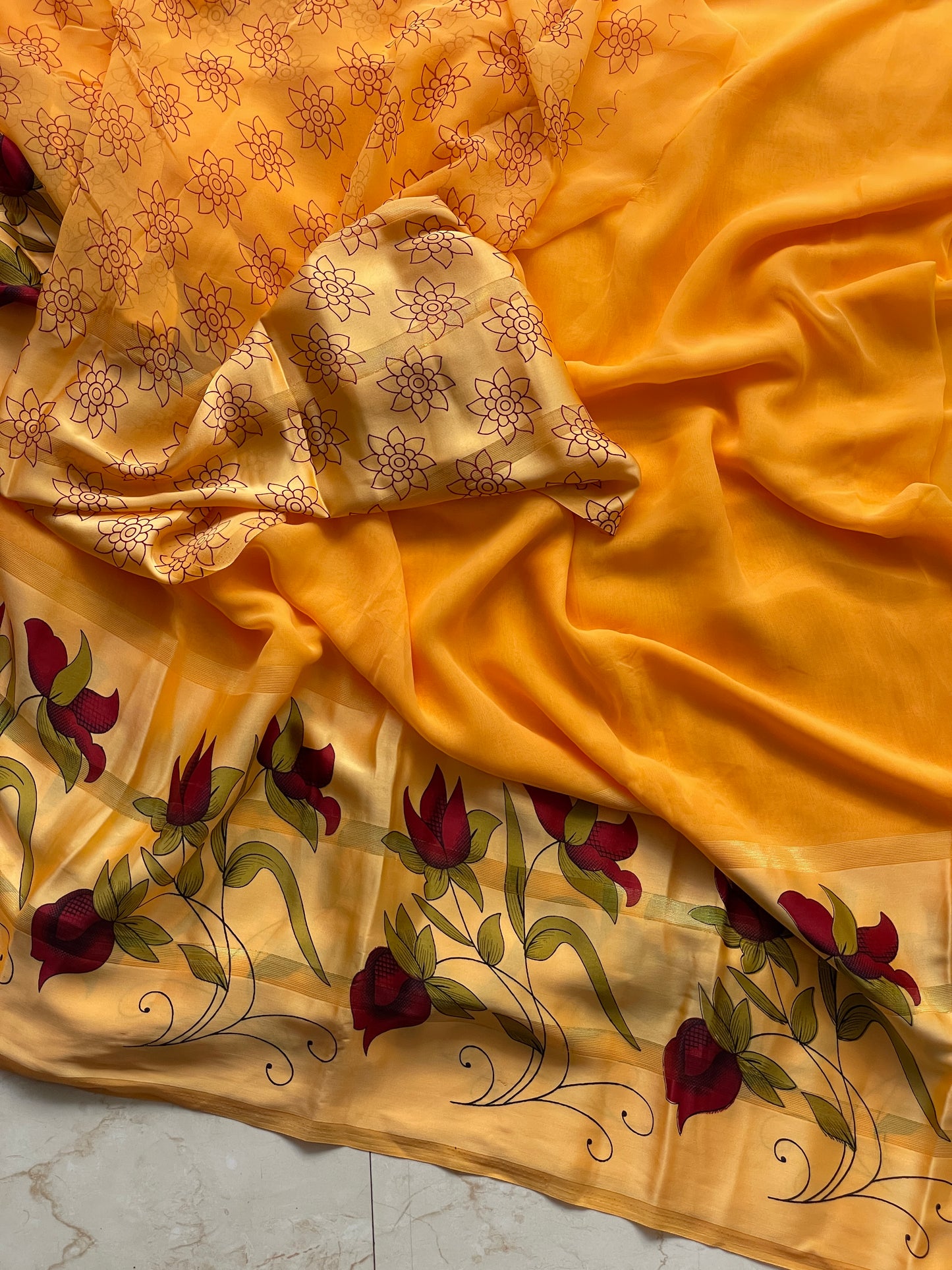 Weightless satin saree