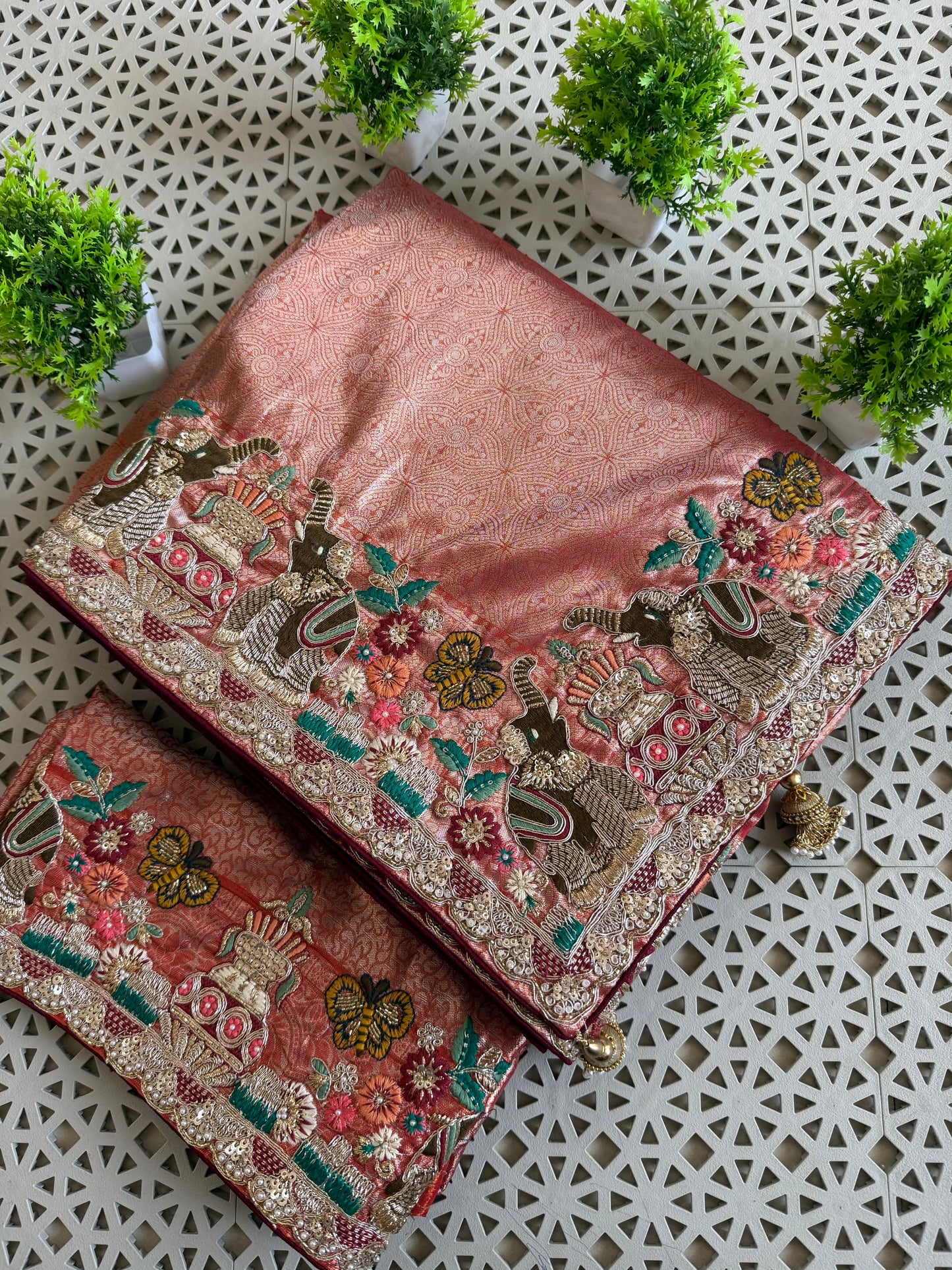 Pure Soft Tissue Silk Saree