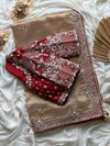 Tissue crepe silk saree
