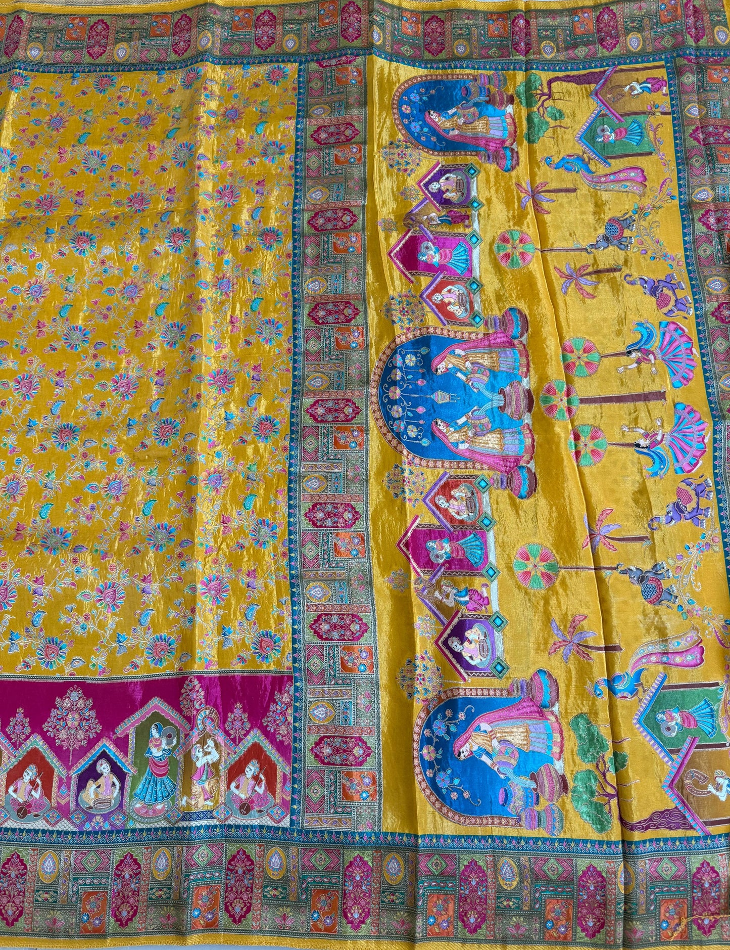 Pure viscose silk saree