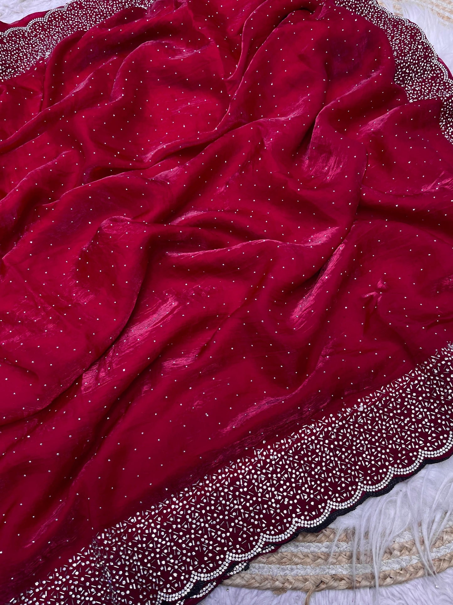 Space silk saree