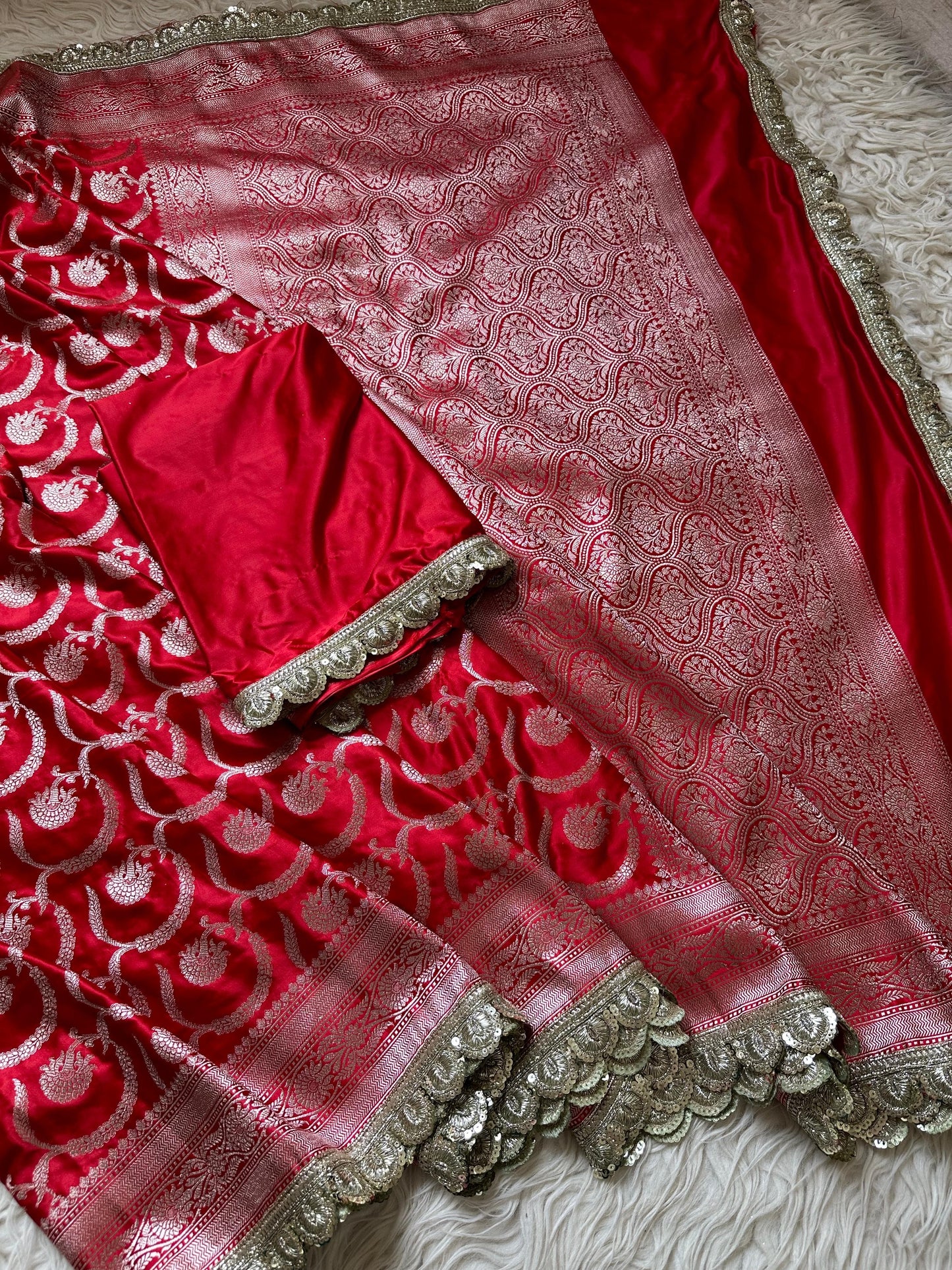 Banarasi mashru silk saree
