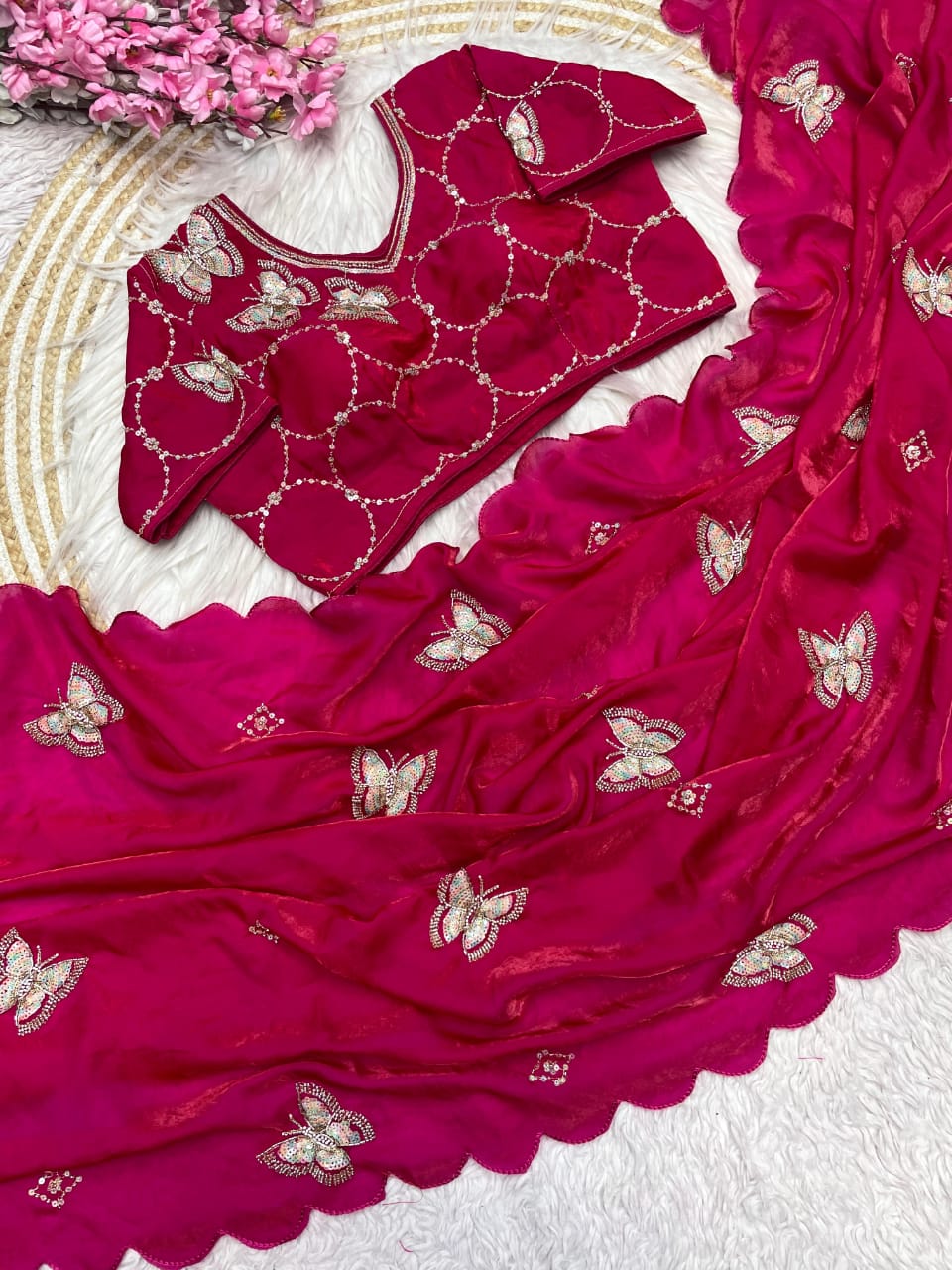 Fendi Satin Saree