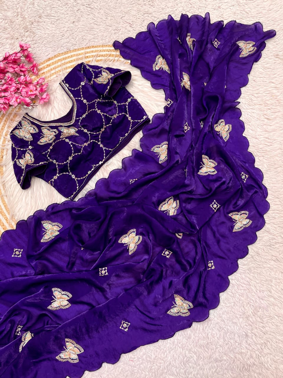 Fendi Satin Saree