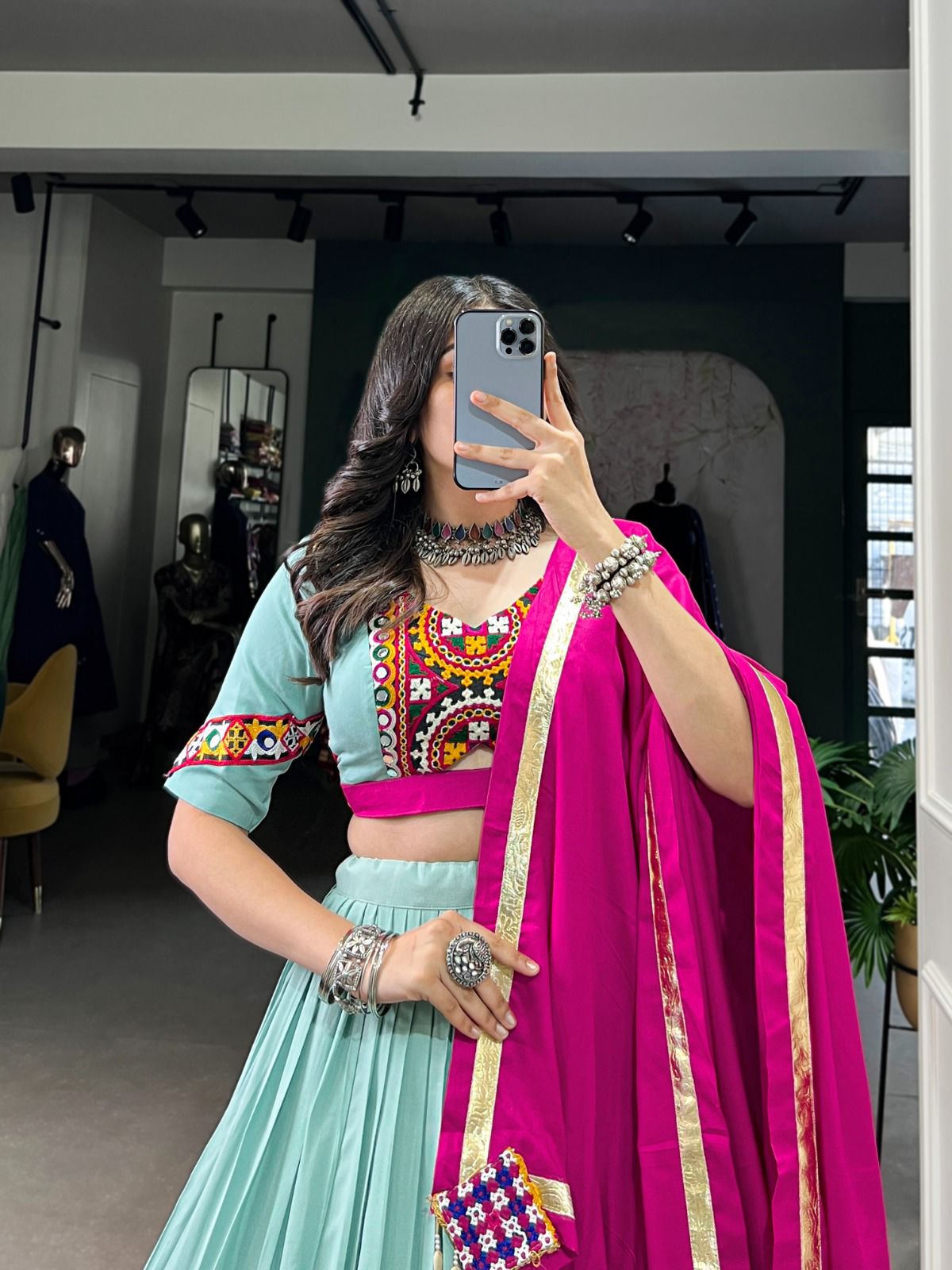 Pure Rayon Lehenga (Stitched)