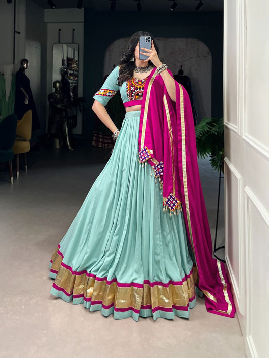 Pure Rayon Lehenga (Stitched)