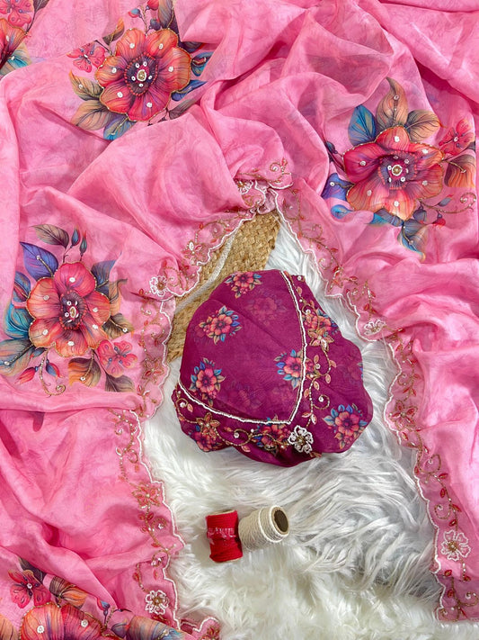 Pure Soft Teby Silk Saree