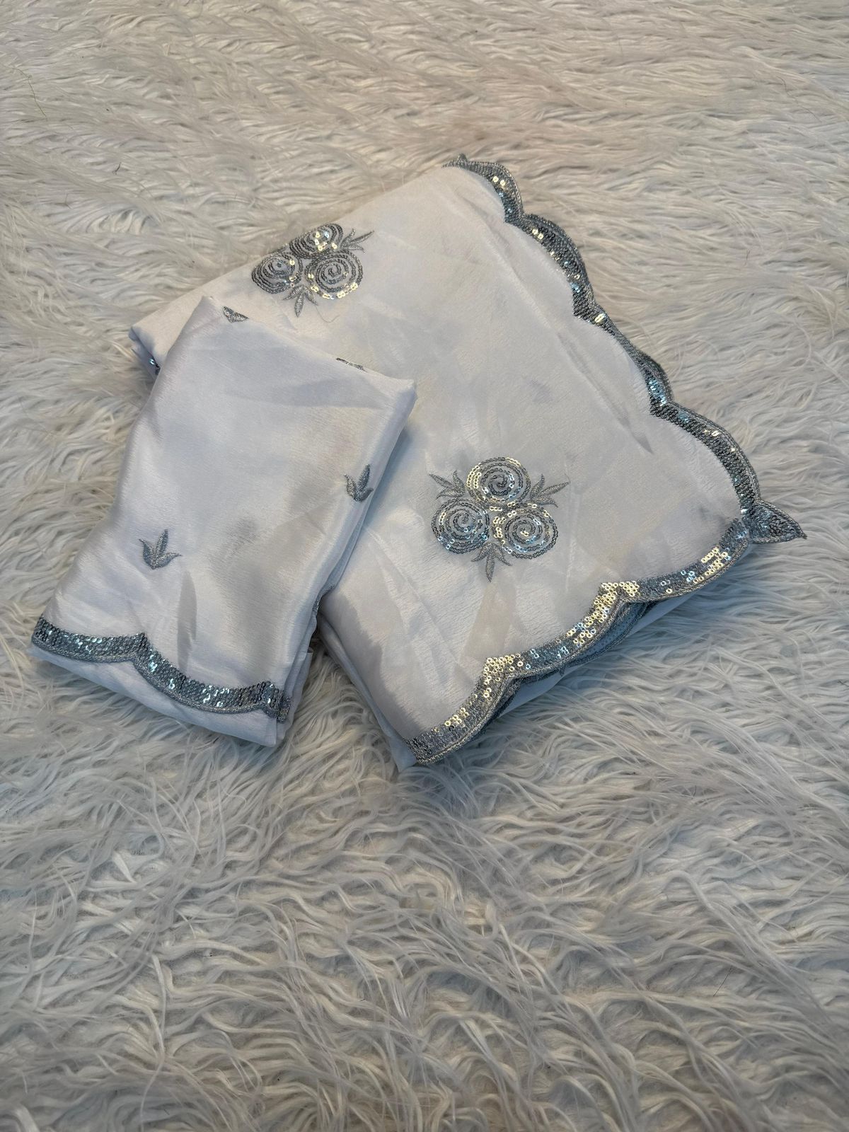 Pure Chinnon Saree