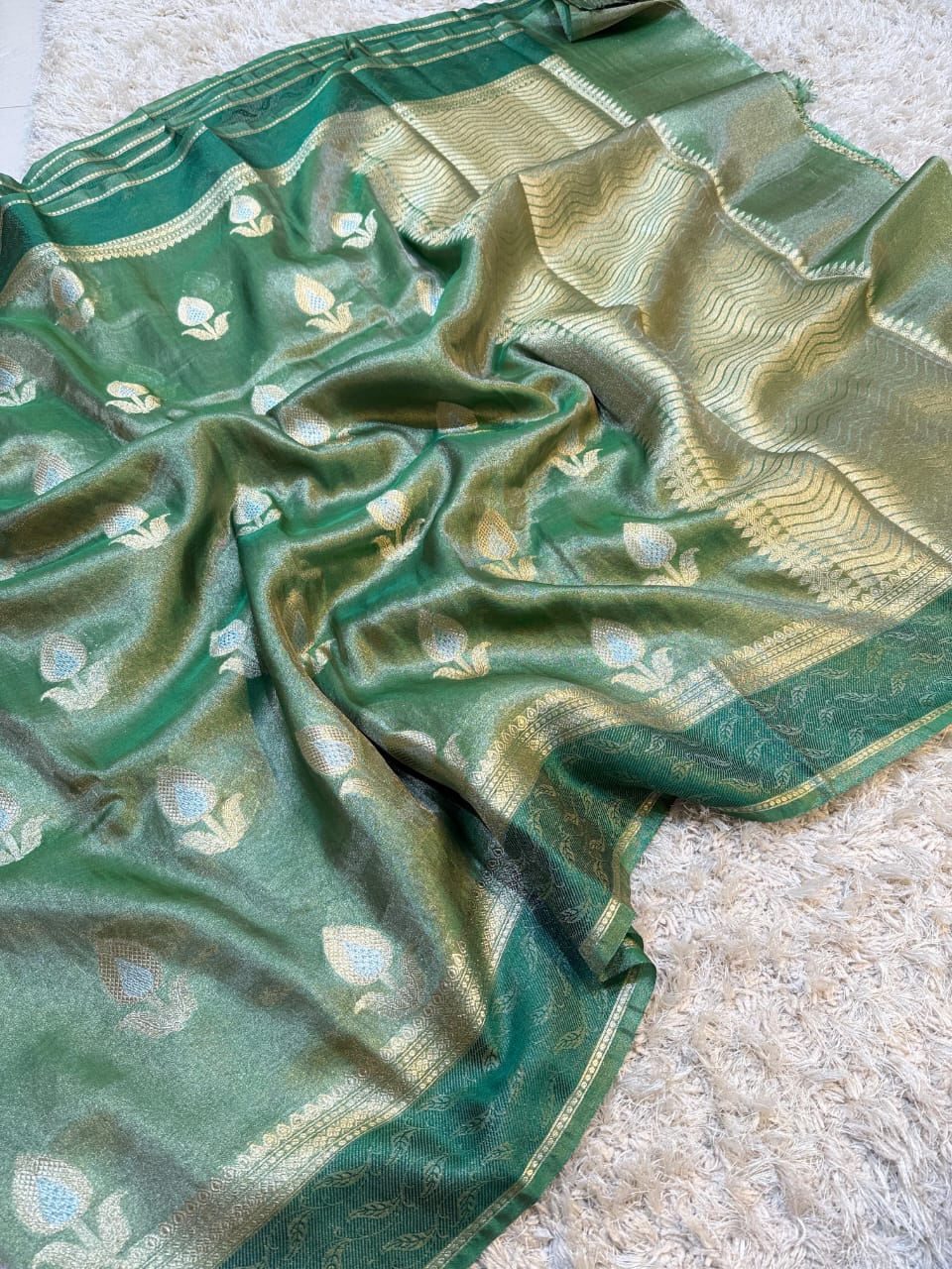 BANARASI SOFT KATAN TISSUE SILK SAREE