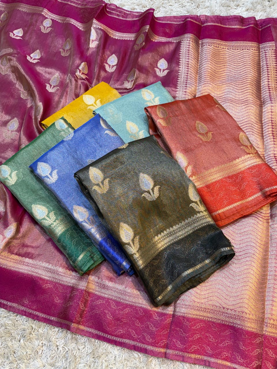BANARASI SOFT KATAN TISSUE SILK SAREE