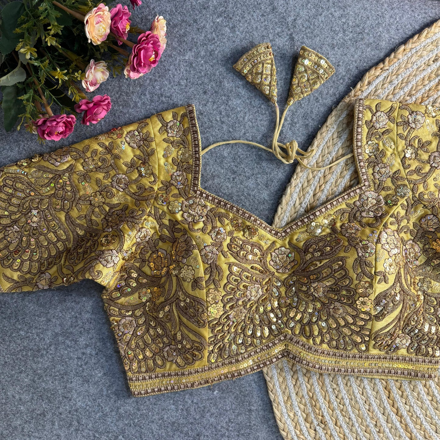 Soft Italian Silk With Tricot Fuising Bridal Blouse