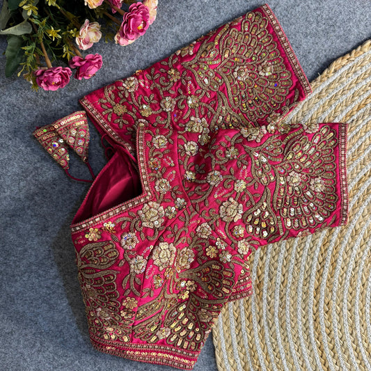 Soft Italian Silk With Tricot Fuising Bridal Blouse