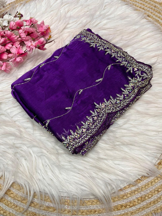 Pure Zimmy Choo Silk Saree