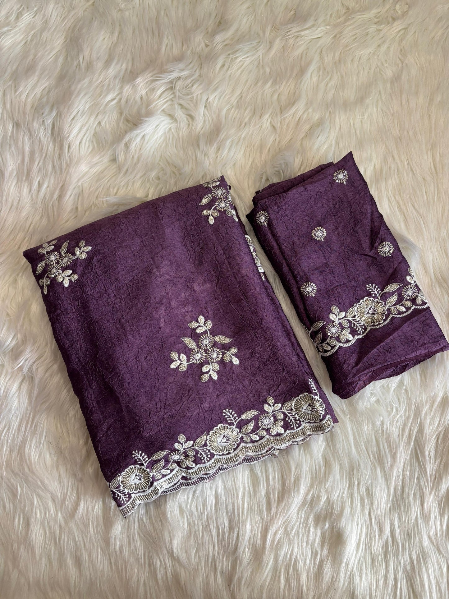 Crush Silk Saree